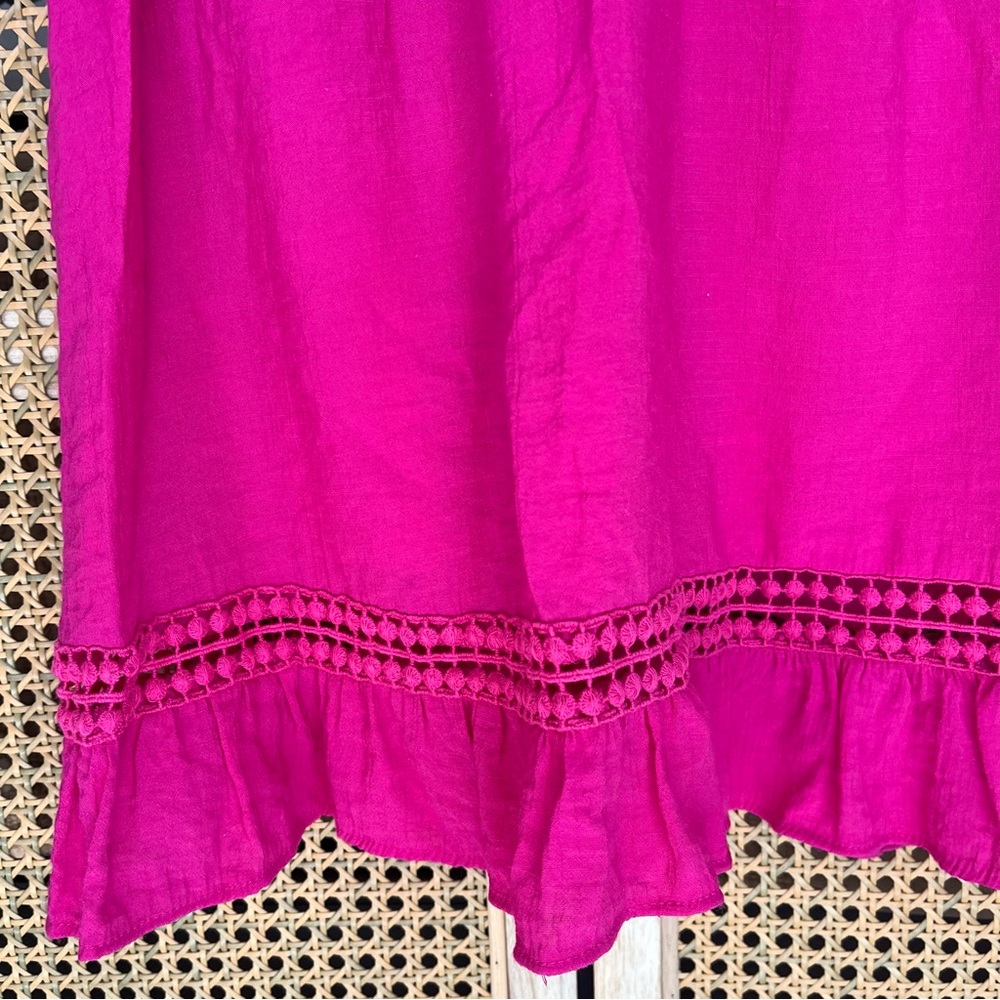 Pink Ruffle Mini Dress - Picture 7 of 7